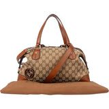 Gucci GG Monogram Braided Leather Handbag