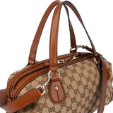 Gucci GG Monogram Braided Leather Handbag
