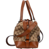 Gucci GG Monogram Braided Leather Handbag