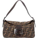 Fendi FF Monogram Baguette Buckle Handbag
