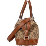 Gucci GG Monogram Braided Leather Handbag