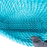 Bottega Veneta Braided Blue Leather Torchon Crossbody Bag