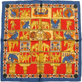 Hermès Classic "Torana" Silk Carre 45 Scarf Tuch