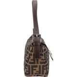 Fendi FF Monogram Baguette Buckle Handbag