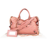 Balenciaga Pink Leather City Handbag