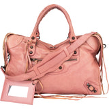 Balenciaga Pink Leather City Handbag