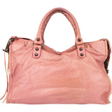 Balenciaga Pink Leather City Handbag