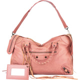 Balenciaga Pink Leather City Handbag