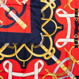 Hermès Classic "Eperon d´Or" Silk Carre 90 Scarf Tuch
