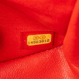 Chanel Quilted Lambskin Palladium Jumbo Double Flap Crossbody Bag