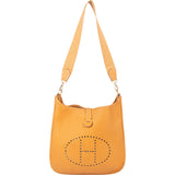 Hermès Natural Ardennes Leather Evelyne GM Crossbody Bag
