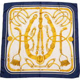 Hermès Classic "Gaucho" Silk Carre 90 Scarf Tuch