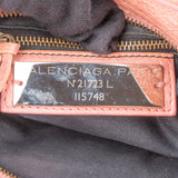 Balenciaga Pink Leather City Handbag