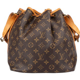 Louis Vuitton Canvas Monogram Sac Noe Petit Shoulder Bag