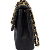 Chanel Quilted Lambskin 24K Gold Single Flap Crossbody Bag