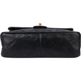 Chanel Quilted Lambskin 24K Gold Single Flap Crossbody Bag