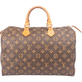Louis Vuitton Canvas Monogram Speedy 35 Handbag