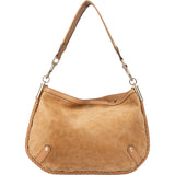 Gucci GG Suede Monogram Hobo Bag