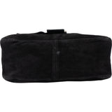 Fendi Black Suede Baguette Mamma Shoulder Bag