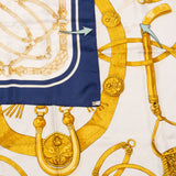 Hermès Classic "Gaucho" Silk Carre 90 Scarf Tuch