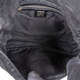Fendi Black Suede Baguette Mamma Shoulder Bag