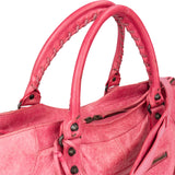 Balenciaga Pink Leather City Handbag