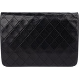 Chanel Quilted Lambskin 24K Gold Single Flap Shoulder Bag