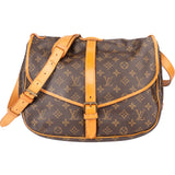 Louis Vuitton Canvas Monogram Saumur 35 Crossbody Bag