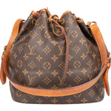 Louis Vuitton Canvas Monogram Sac Noe Petit Shoulder Bag