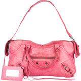 Balenciaga Pink Leather City Handbag