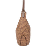 Fendi Canvas FF Monogram Hobo Bag