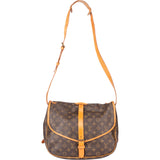 Louis Vuitton Canvas Monogram Saumur 35 Crossbody Bag