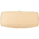 Saint Laurent Beige Leather Puffer Crossbody Bag