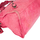 Balenciaga Pink Leather City Handbag