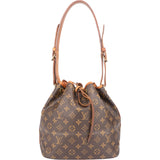 Louis Vuitton Canvas Monogram Sac Noe Petit Shoulder Bag