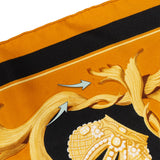 Hermès Classic "Krona" Silk Carre 90 Scarf Tuch