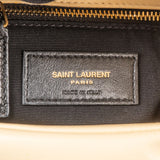 Saint Laurent Beige Leather Puffer Crossbody Bag
