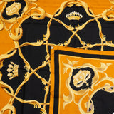 Hermès Classic "Krona" Silk Carre 90 Scarf Tuch