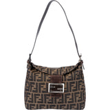Fendi FF Monogram Baguette Buckle Handbag