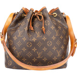 Louis Vuitton Canvas Monogram Sac Noe Petit Shoulder Bag