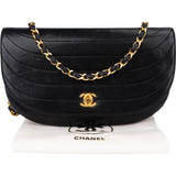 Chanel Quilted Lambskin 24K Gold Single Flap Shoulder Bag