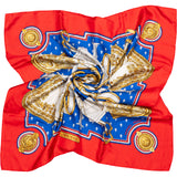 Hermès Classic "SELLES A HOUSSE" Silk Carre 90 Scarf Tuch