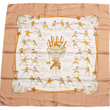 Hermès Classic "TRAITÉ DES ARMES" Silk Carre 90 Scarf Tuch