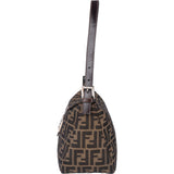 Fendi FF Monogram Baguette Buckle Handbag