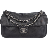 Chanel Perforated Lambskin Single Flap Crossbody Bag