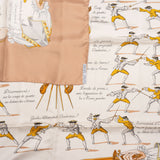 Hermès Classic "TRAITÉ DES ARMES" Silk Carre 90 Scarf Tuch