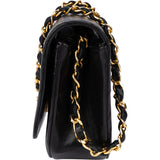 Chanel Quilted Lambskin 24K Gold Single Flap Shoulder Bag