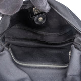 Fendi Black Cotton Baguette Handbag