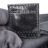 Fendi Black Cotton Baguette Handbag