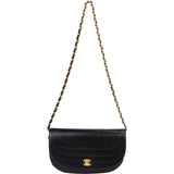 Chanel Quilted Lambskin 24K Gold Single Flap Shoulder Bag